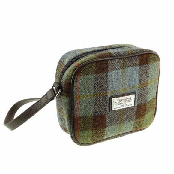 Harris Tweed 'Almond' Mini Bag Birthday Gift Macleod Tartan B) - Picture 1 of 1